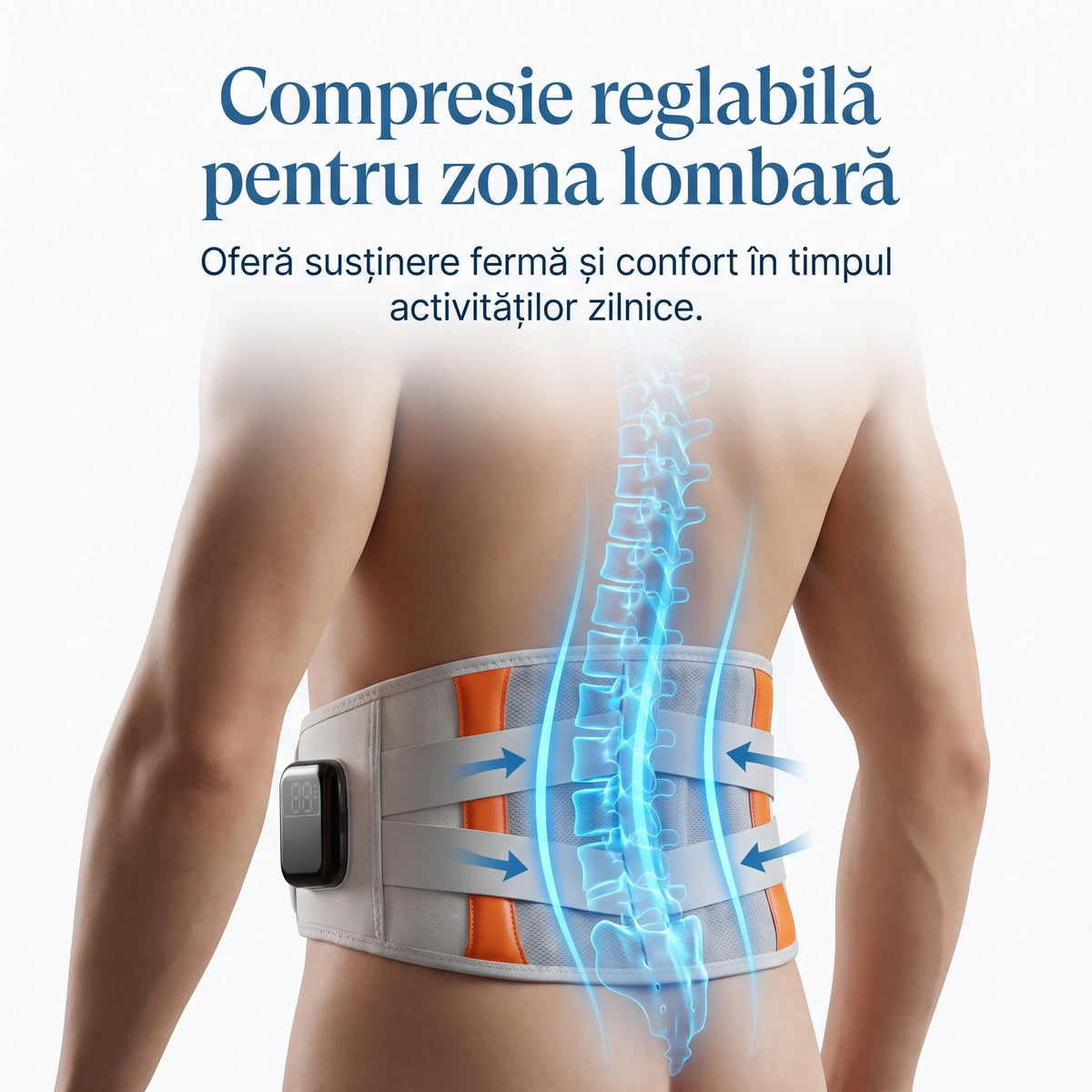 Centură lombară cu masaj prin vibrații și încălzire, imaginea 6