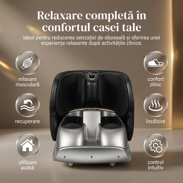 Aparat masaj picioare si gambe Shiatsu, compresie aer, vibratii si incalzire – imaginea 6