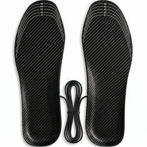 Branturi cu incalzire USB, fibra de carbon, reglabile 41-46, Negru