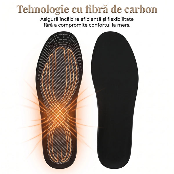 Branturi cu incalzire USB, fibra de carbon, reglabile 41-46, Negru – imaginea 5