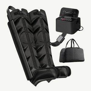Aparat masaj picioare compresie aer AirPulse Pro, SmartSense, 8 moduri, Negru