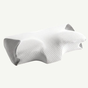Perna cervicala ortopedica CERVI-SAN Classic memory foam fermitate medie, husa Tencel