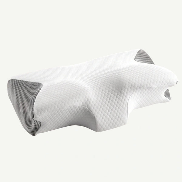 Perna cervicala ortopedica CERVI-SAN Classic memory foam fermitate medie, husa Tencel