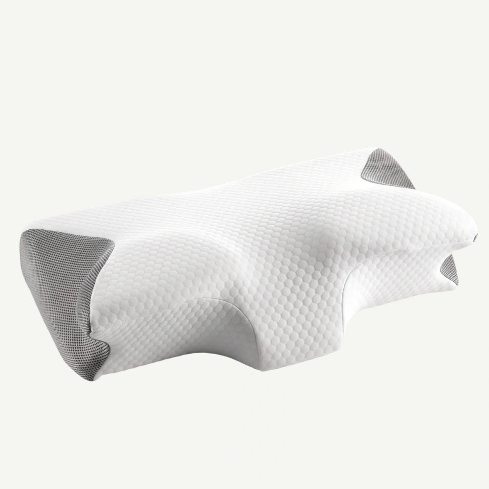 Perna cervicala ortopedica CERVI-SAN Bambus memory foam infuzat bambus antibacterian