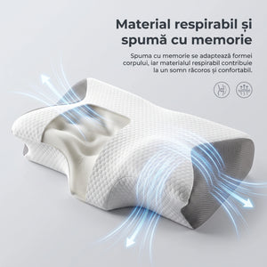 Perna cervicala ortopedica CERVI-SAN Bambus memory foam infuzat bambus antibacterian – imaginea 4