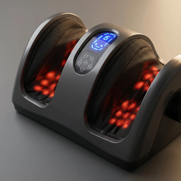 Aparat masaj picioare, gambe si brate Shiatsu 3D, cu incalzire, Negru – imaginea 3
