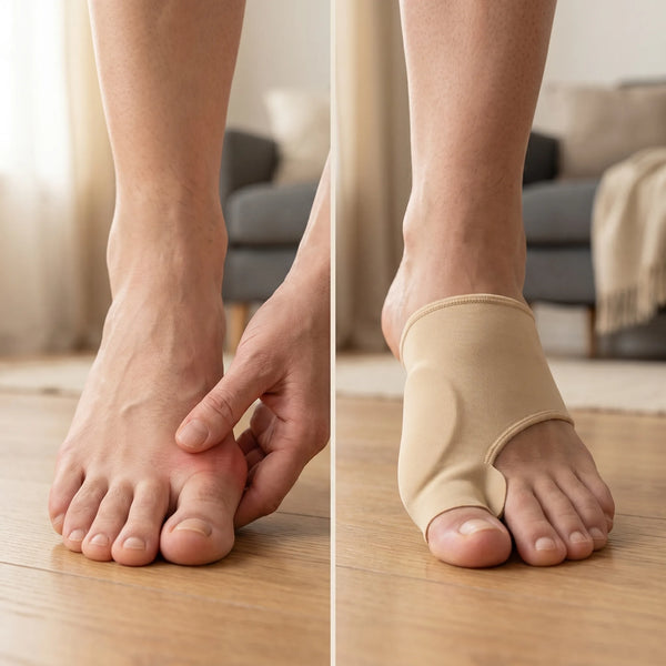 Corector monturi (Hallux Valgus) din gel silicon, o pereche, Bej – imaginea 3