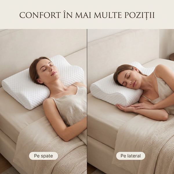 Pernă cervicală ortopedică CERVI-SAN Memory Plus, imaginea 6