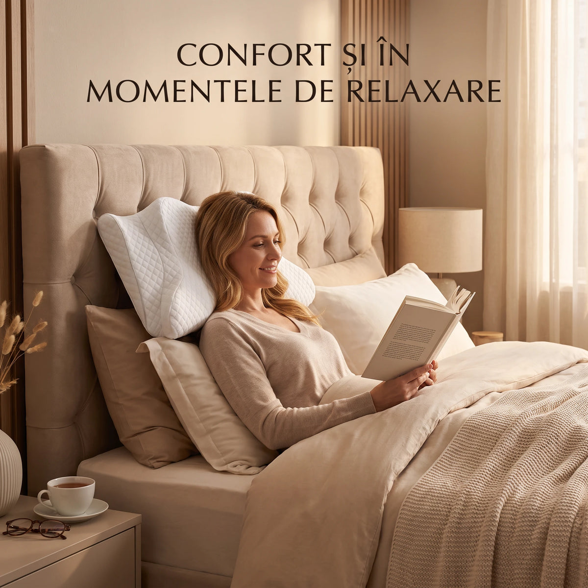 Pernă cervicală ortopedică CERVI-SAN Memory Plus, imaginea 4