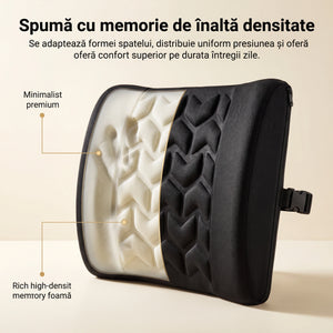 Perna lombara cu masaj vibrant ORTO LOMBAR Masaj, Negru – imaginea 7