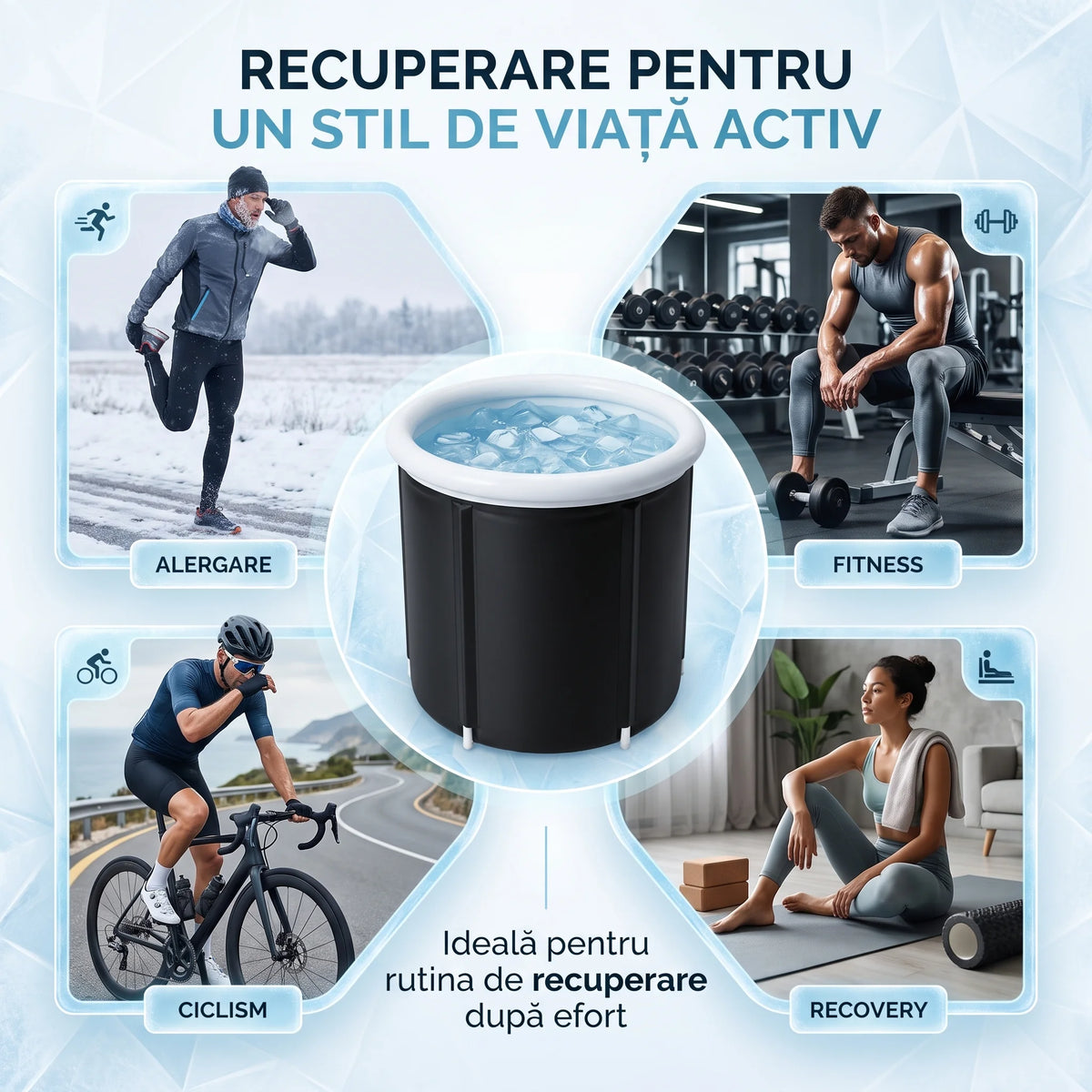 Cadă recuperare cu gheață pentru crioterapie, imaginea 4