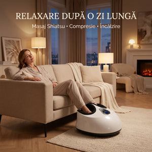 Aparat masaj picioare Shiatsu cu role și compresie aer, imaginea 6