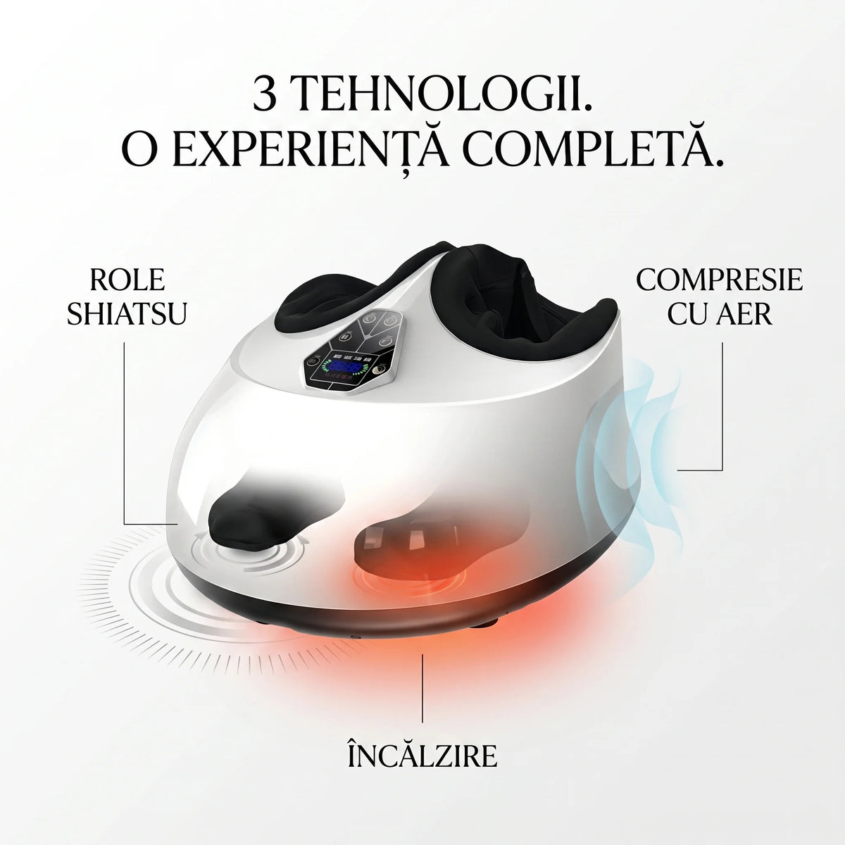 Aparatul de masaj picioare wireless cu 10 moduri