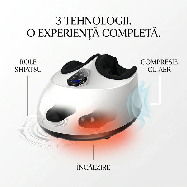Aparatul de masaj picioare wireless cu 10 moduri