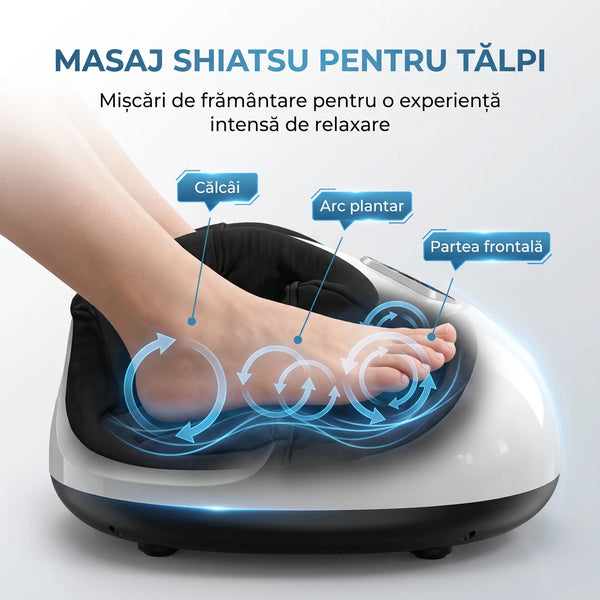 Aparat masaj picioare Shiatsu cu role și compresie aer, imaginea 7