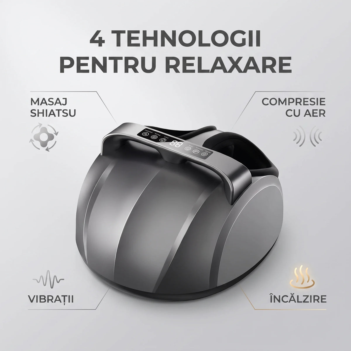 Aparatul de masaj picioare cu vibrații și încălzire