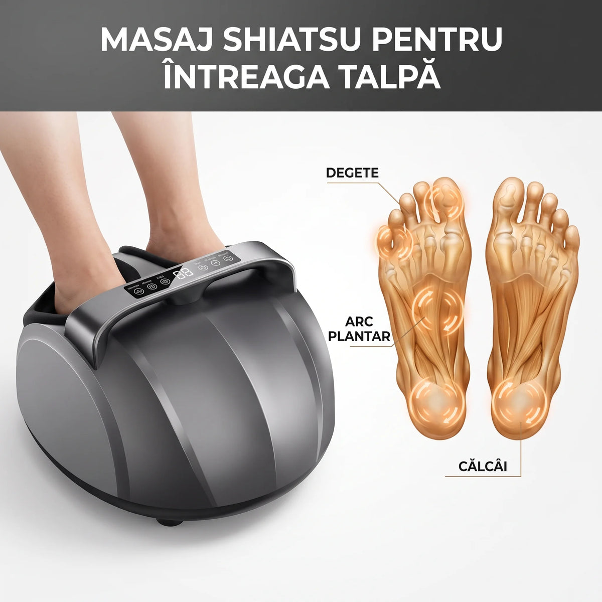 Aparat masaj picioare Shiatsu cu compresie aer, imaginea 4