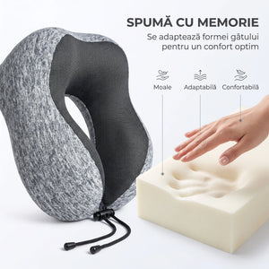 Pernă de călătorie cervicală 3D din memory foam, imaginea 4