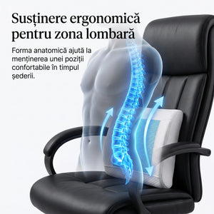Perna lombara memory foam cu gel racoritor ORTO LOMBAR Gel – imaginea 4