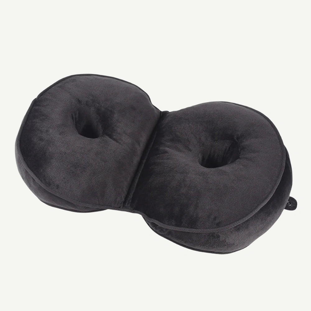 Perna ortopedica sezut memory foam pliabila, husa dubla catifea/mesh