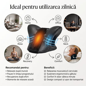 Dispozitiv tracțiune cervicală memory foam cu încălzire, imaginea 7