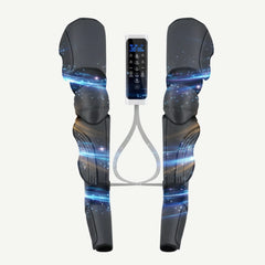 Aparat presoterapie picioare cu incalzire, compresie aer, Shiatsu, Gri Inchis