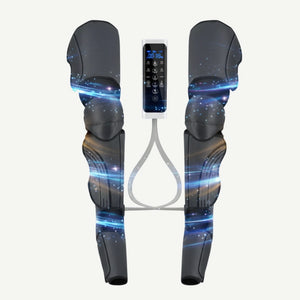 Aparat presoterapie picioare cu incalzire, compresie aer, Shiatsu, Gri Inchis