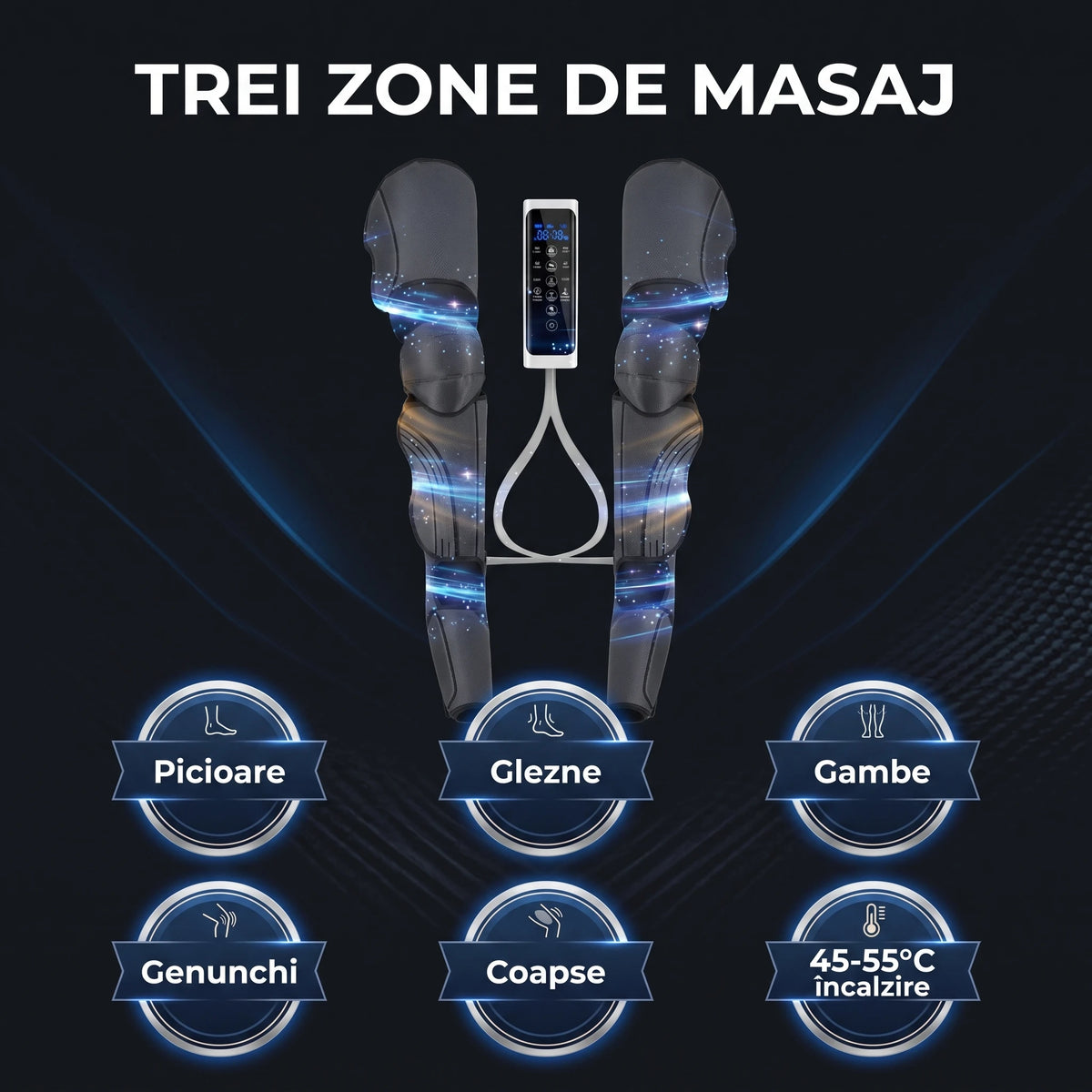 Aparat presoterapie picioare cu încălzire și Shiatsu, imaginea 6