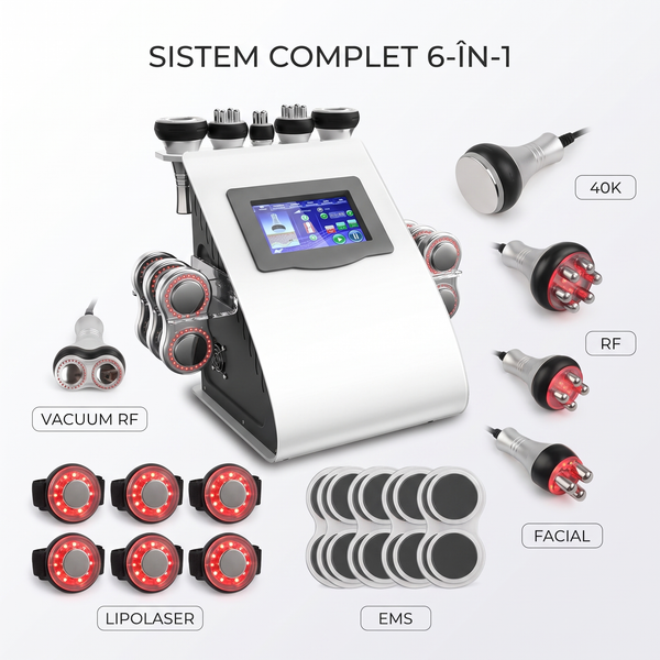 Aparatul de remodelare cu radiofrecvență, vacuum și lipolaser