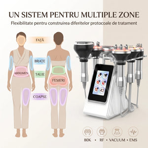 Aparat de remodelare corporală și facială cu cavitație 80K și EMS
