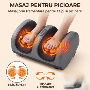 Saltea masaj corp intreg 5-in-1 cu role Shiatsu, vibratii si incalzire, OrtoZen 5D