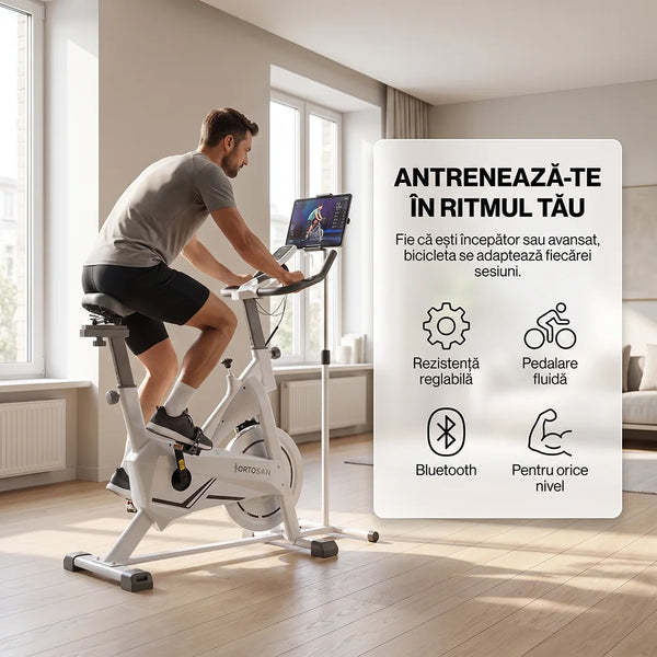 Bicicletă fitness spinning Ortosan SAN290, imaginea 10