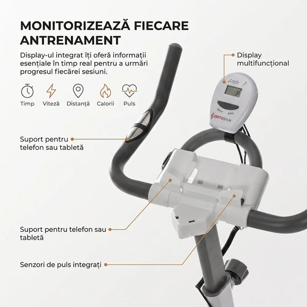 Bicicletă fitness spinning Ortosan SAN290, imaginea 11