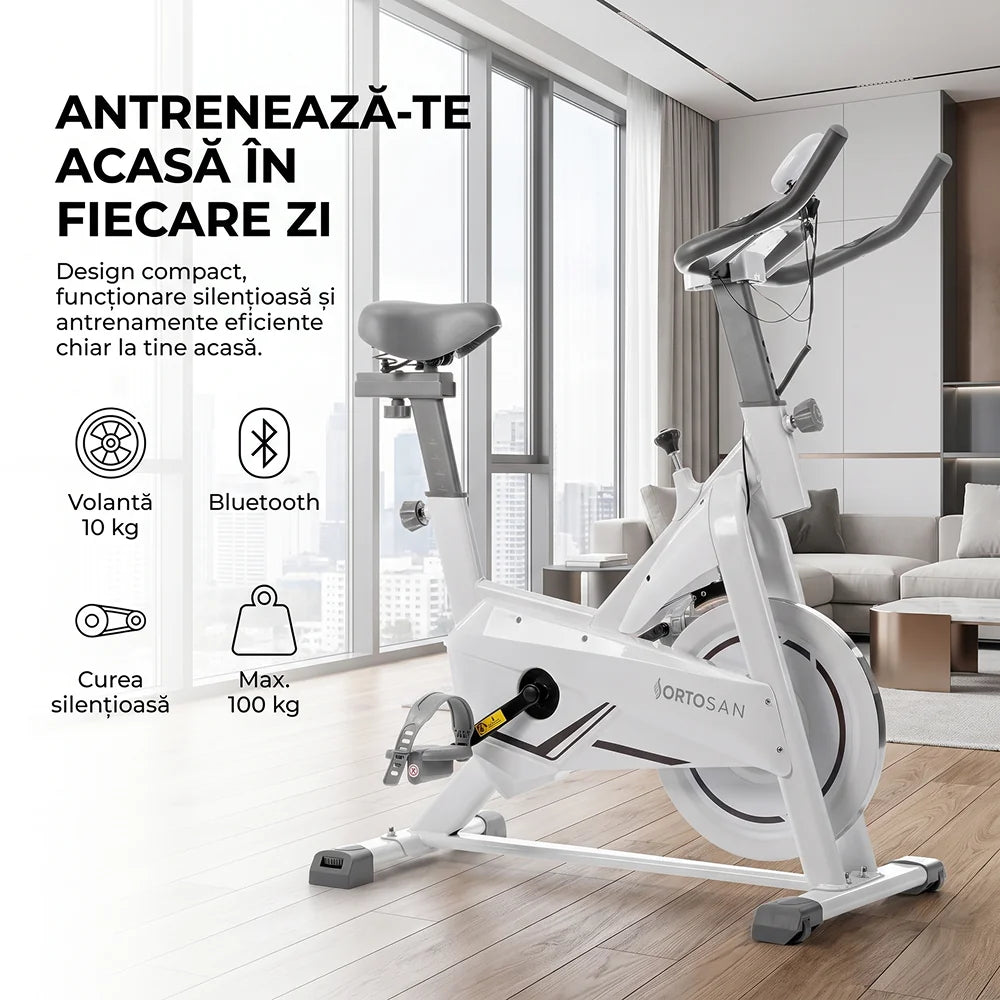 Bicicleta spinning SAN290 cu conexiune Bluetooth