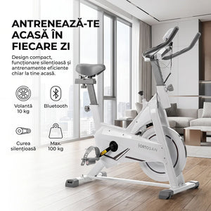 Bicicleta spinning SAN290 cu conexiune Bluetooth