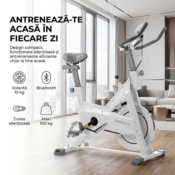 Bicicleta spinning SAN290 cu conexiune Bluetooth