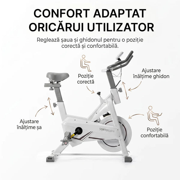Bicicletă fitness spinning Ortosan SAN290, imaginea 4