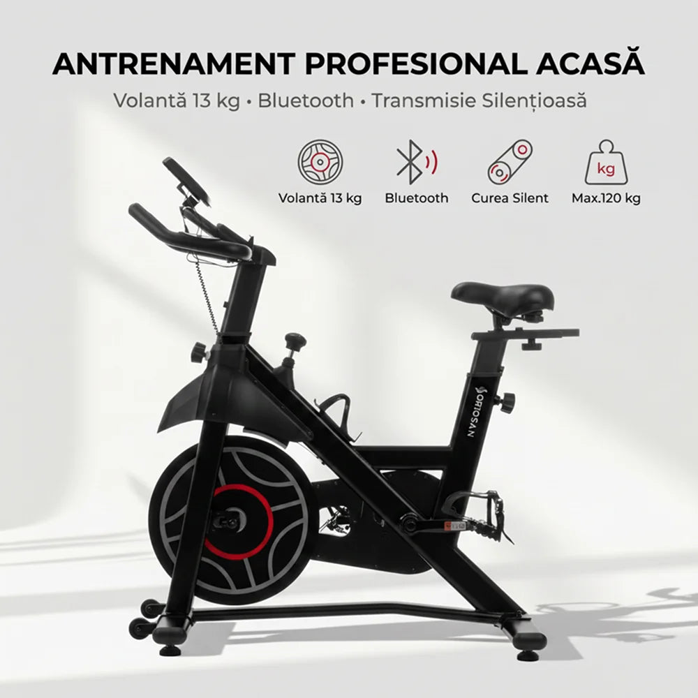 Bicicleta spinning SAN301 cu conexiune Bluetooth