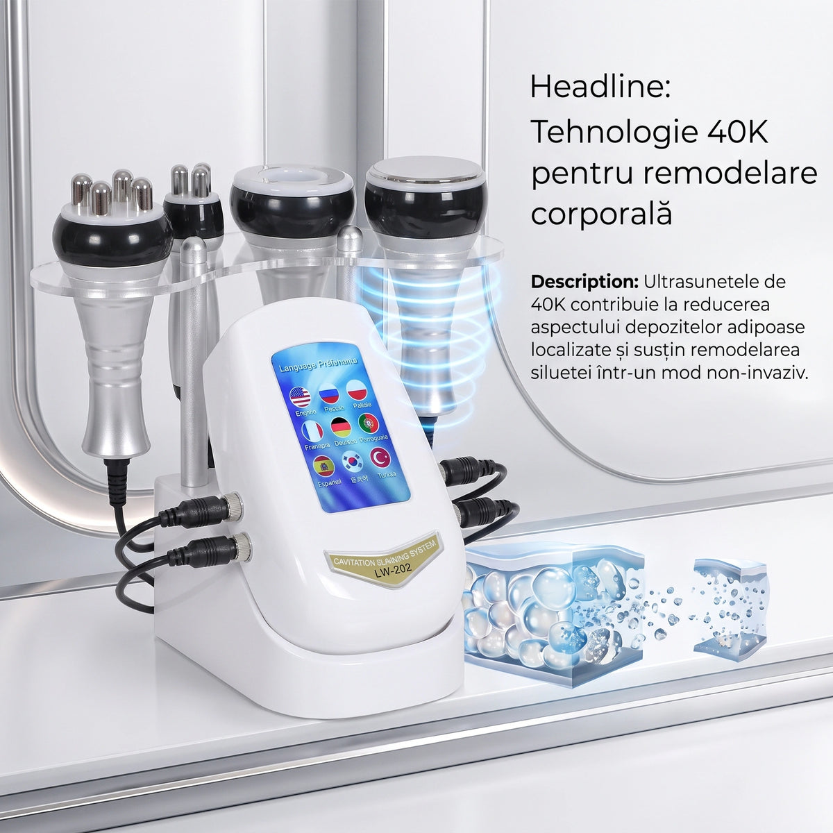 Aparatul de remodelare cu radiofrecvență multipolară și tripolară