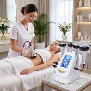 Aparat de remodelare corporală și facială 4 în 1 cu vacuum RF
