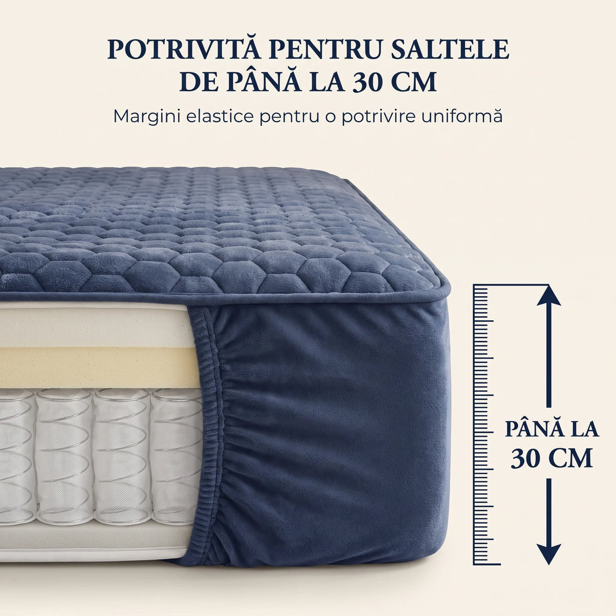 Set husă de pat plușată cu elastic, imaginea 5