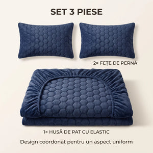 Set husă de pat plușată cu elastic, imaginea 7