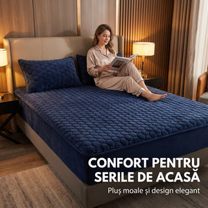 Set husă de pat plușată cu elastic, imaginea 10