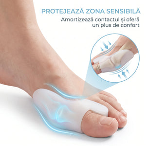 Set protecție monturi și separator degete din gel silicon, în alb
