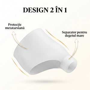 Corector monturi Hallux Valgus din gel silicon alb, imaginea 8