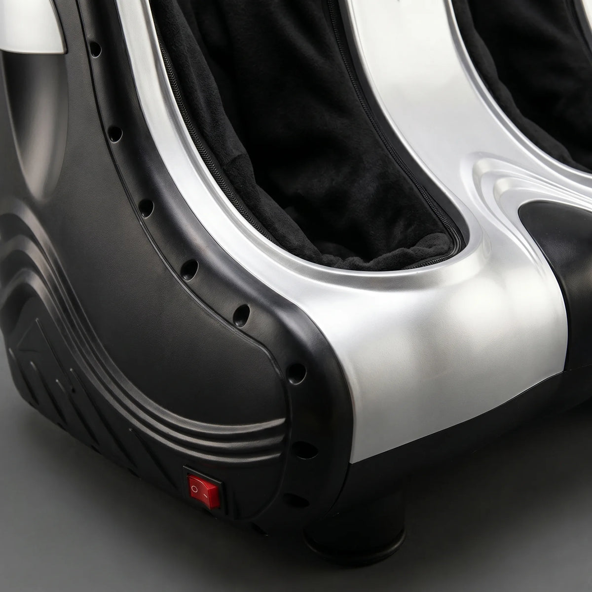 Aparat masaj picioare si gambe Shiatsu, airbaguri 360° si incalzire, Gri/Negru – imaginea 2