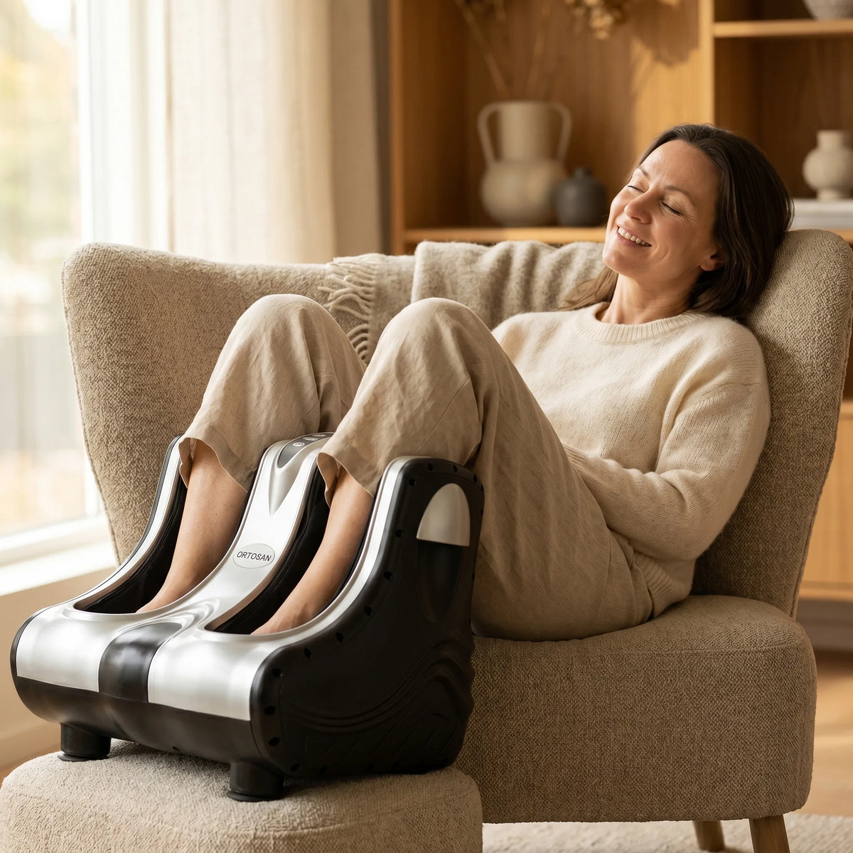 Aparat de masaj Shiatsu picioare și gambe gri, imaginea 6
