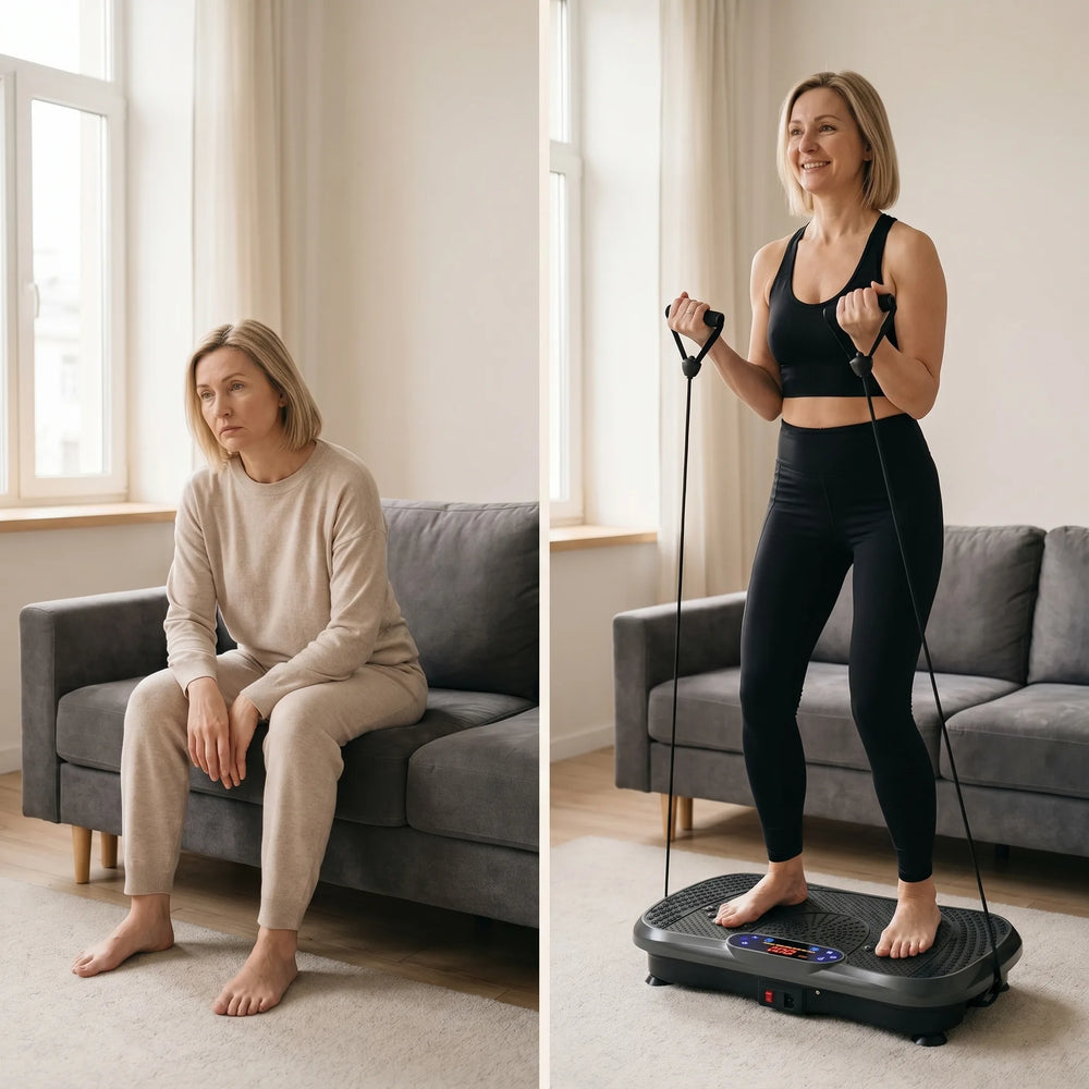 Placă de vibrații fitness cu oscilație, imaginea 5