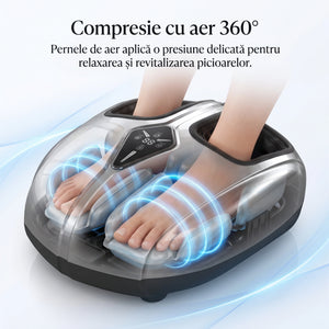 Aparatul de masaj picioare cu compresie cu aer și vibrații
