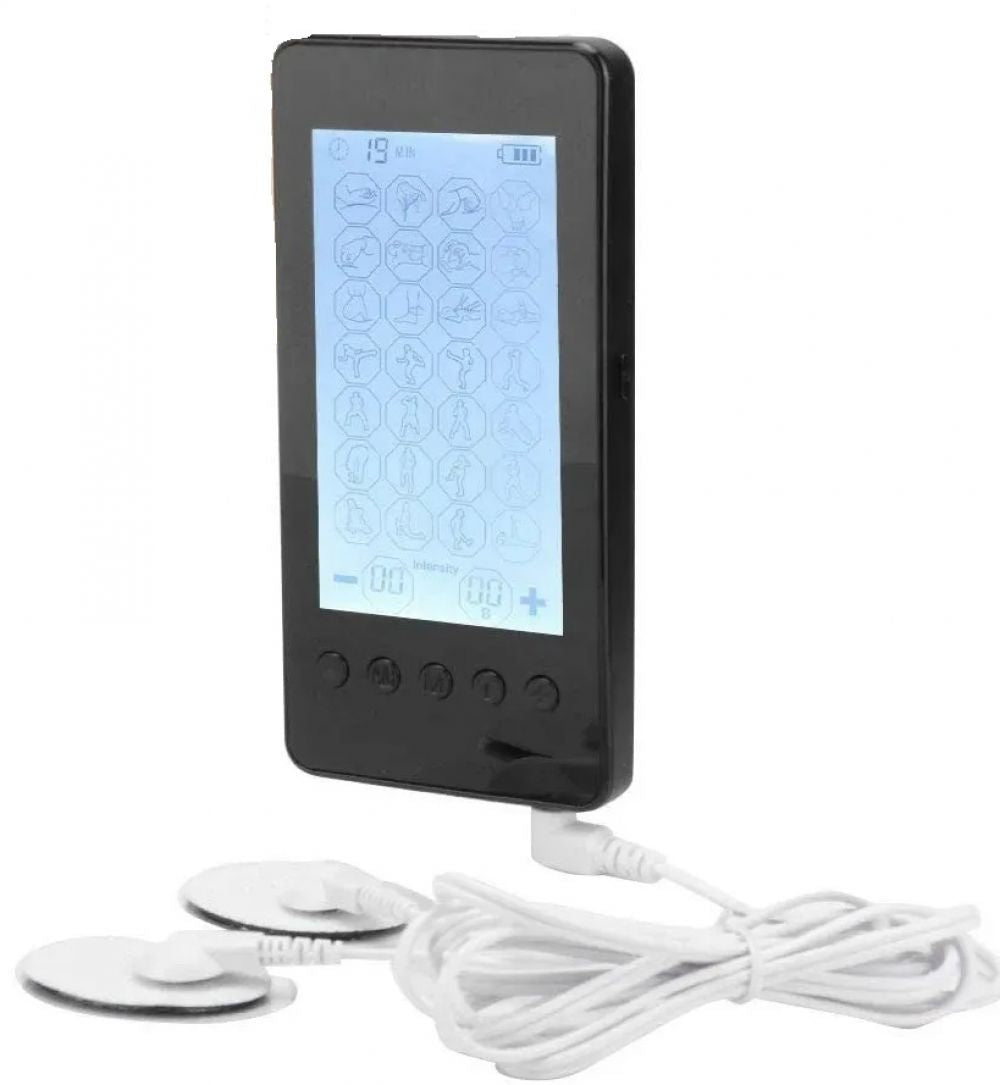 Electrostimulator TENS/EMS wireless pentru tot corpul, 28 moduri, Negru